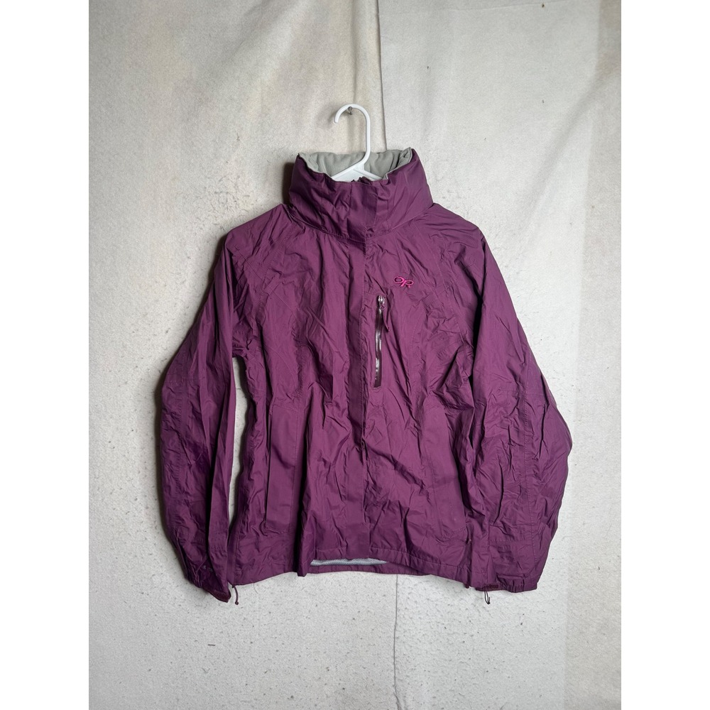 Outdoor Research Womens Plum Purple Ripstop Windbreaker Jacket Size M 8153